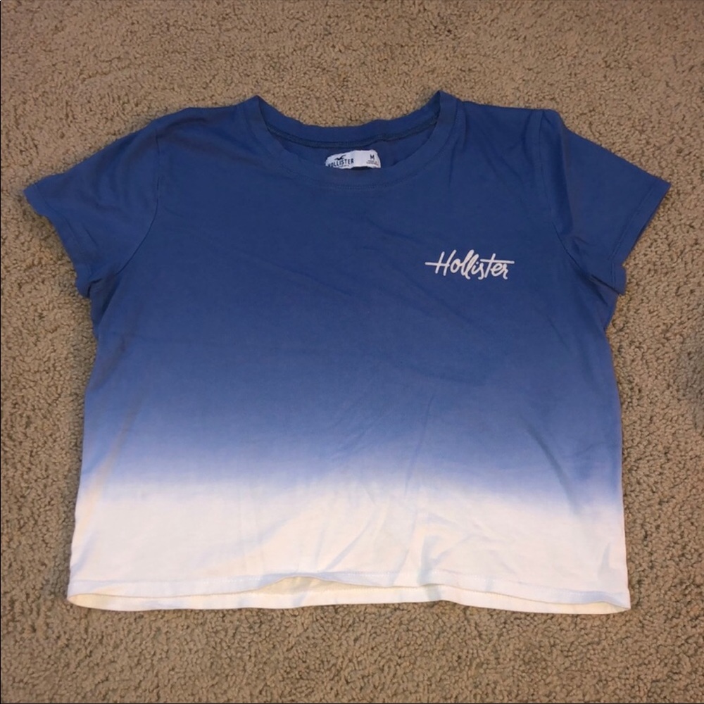 blue hollister shirt